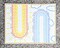 CousinDIY Framed Textured Canvas - Textured Front with Sideways Rainbow Design - Paintable 14x18 Canvas for DIY Wall Art, Crafts, and Home Décor